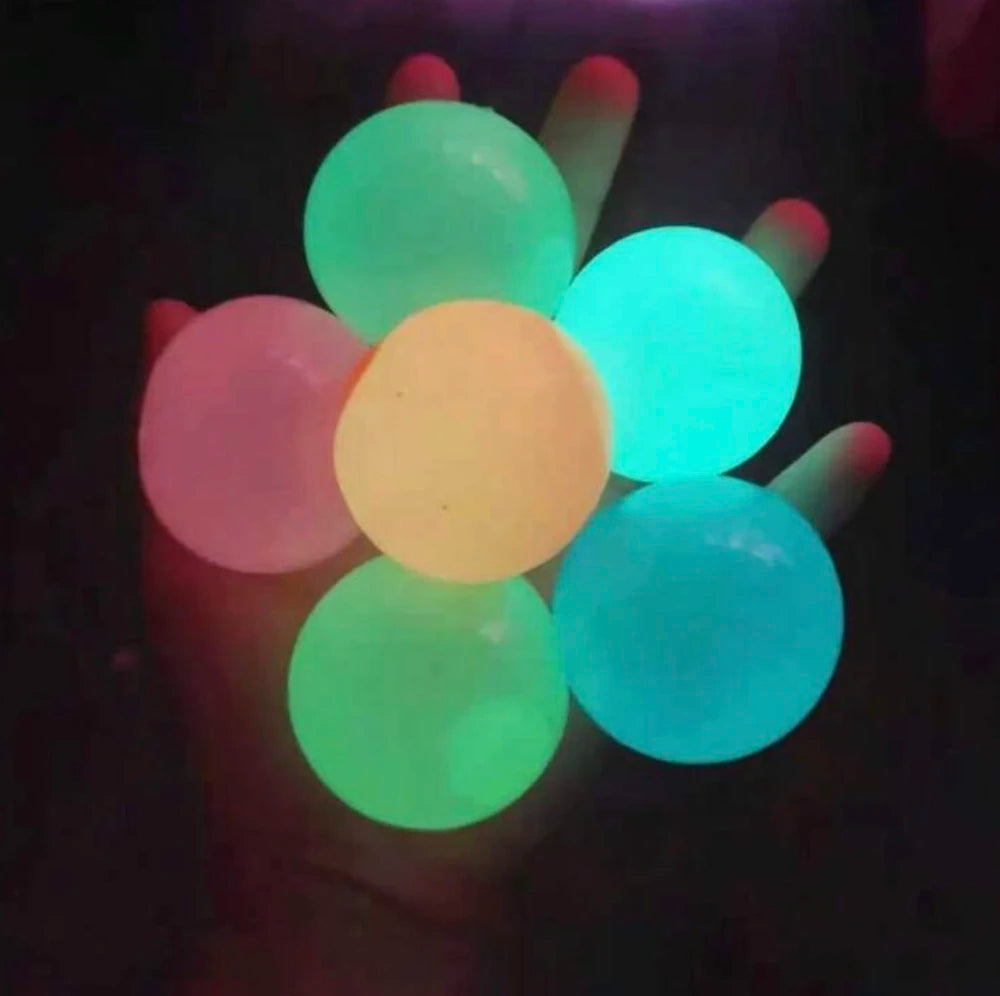 Glow-in-the-Dark Sticky Ceiling Ball